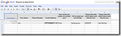 Google Spreadsheet Form