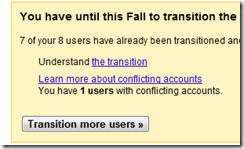 Thankfully Google allows you to transition users in batches or one at a time if you need to.