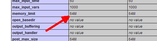 Look for the PHP memory_limit that your hosting company provides you...