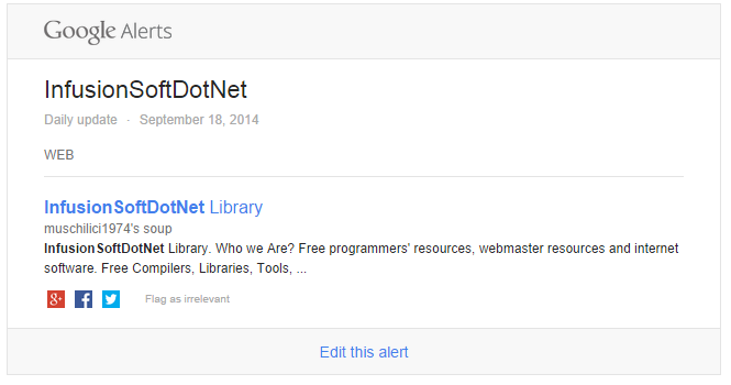 It all started with a simple little Google Alert...