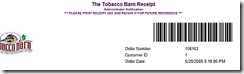 Sample Administrative Notification Receipt