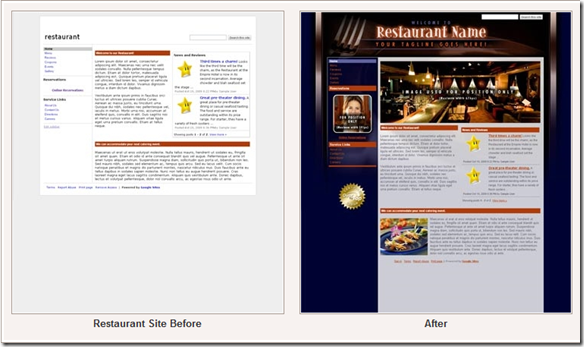 Before and after templates by Over The Top Sites