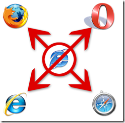 Check out this fun anti-IE6 logo from Mixth.net